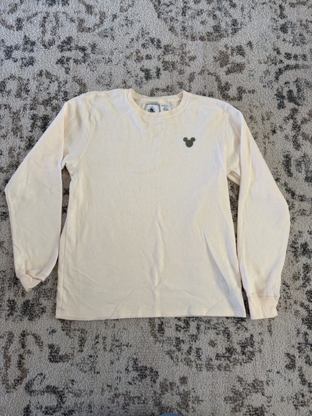Disney Adults Long Sleeve Shirt - Homestead Mickey Icon - White medium